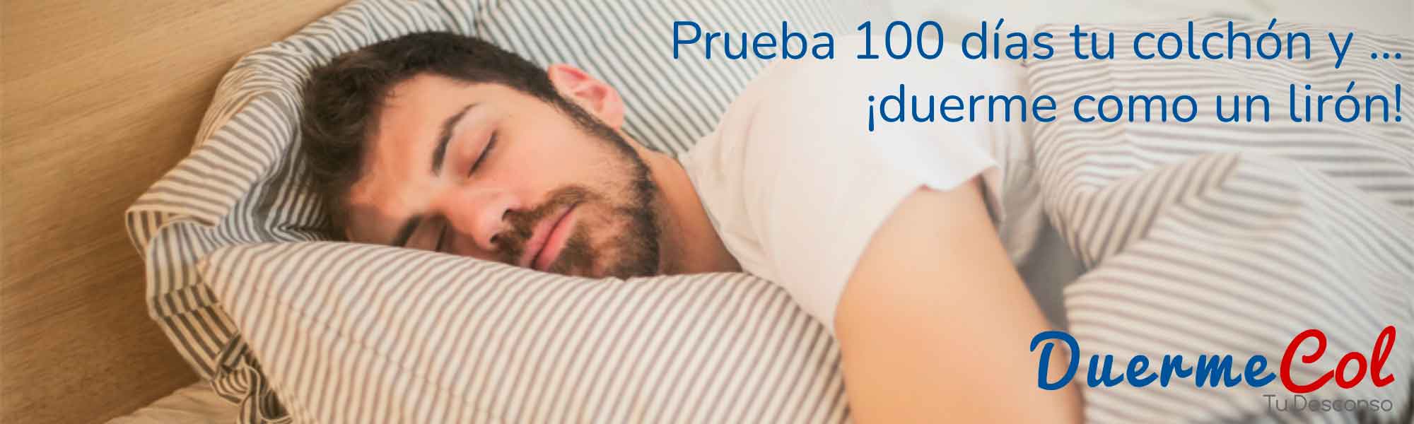 Duermecol prueba 100 días tu colchón y duerme como un lirón