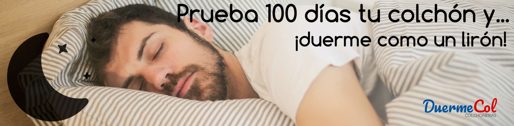 Duermecol prueba 100 días tu colchón y duerme como un lirón